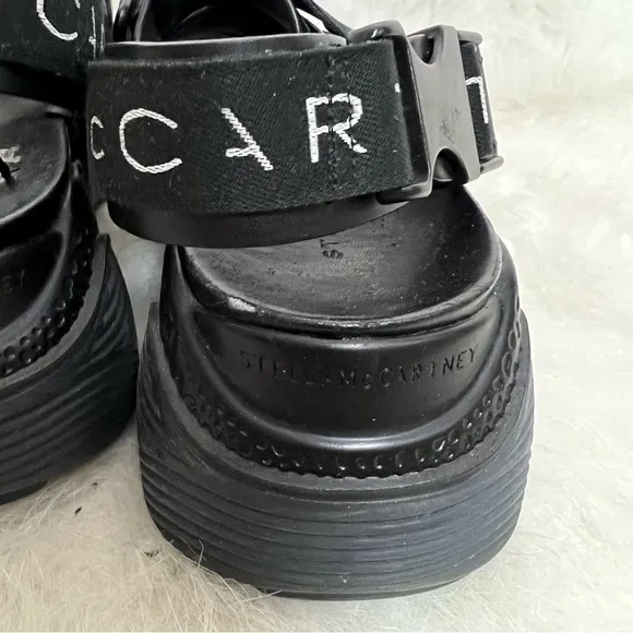 Stella McCartney Eclypse Platform Sport Logo Strappy Sandals