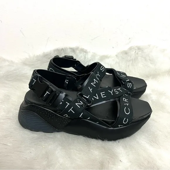 Stella McCartney Eclypse Platform Sport Logo Strappy Sandals