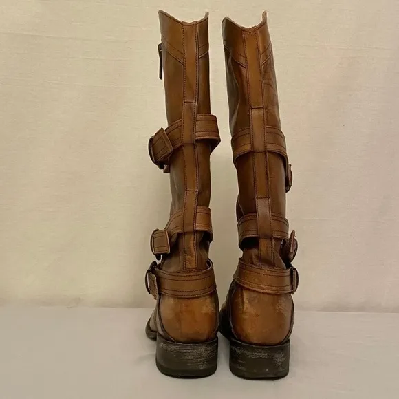 STETSON Riding Western Harness Boots Buckles Nice!