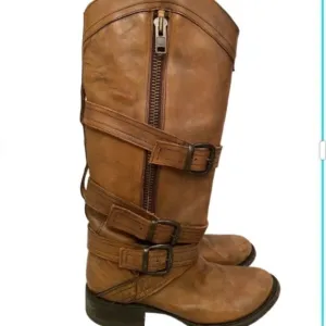 STETSON Riding Western Harness Boots Buckles Nice!