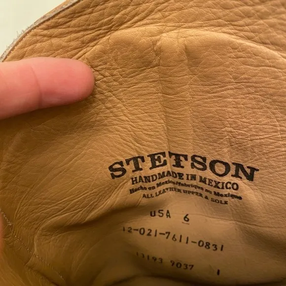 STETSON Riding Western Harness Boots Buckles Nice!