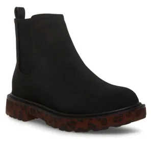 Steve Madden | Black &amp; Burgundy Leopard Crystal Ankle Boot Size 3 &amp; 5