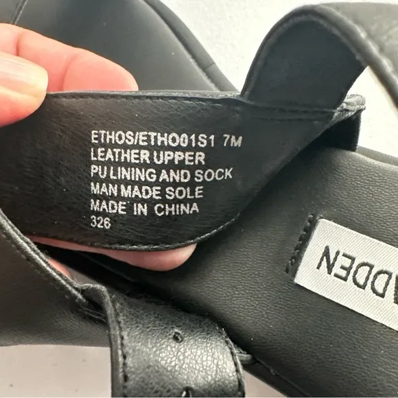 Steve Madden Ethos Black Women's Sandals New No Box