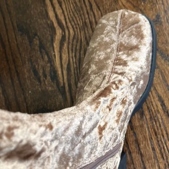 Steve Madden Klayton Velvet Platform Mid Boots, NWOB
