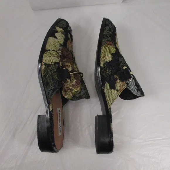 STEVE MADDEN Laura Floral Slide Loafers Size 8M