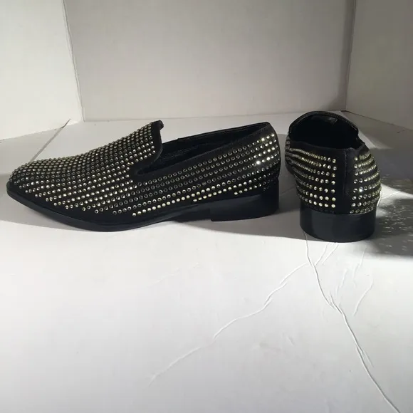 Steve Madden Mens Falsetto Rhinestones Loafers