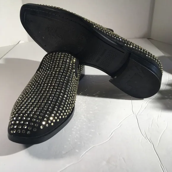 Steve Madden Mens Falsetto Rhinestones Loafers