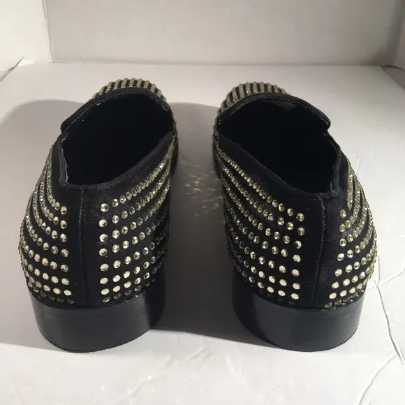 Steve Madden Mens Falsetto Rhinestones Loafers