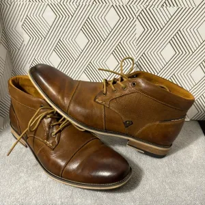 Steve Madden P-Klatin boot men’s size 13 leather dark tan business casual boot