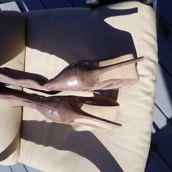 Steve Madden Suede Over The Knee Stiletto Boots Size 8.5