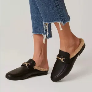 Steve Madden Women’s Jill Black Leather Loafer NWT size 7.5