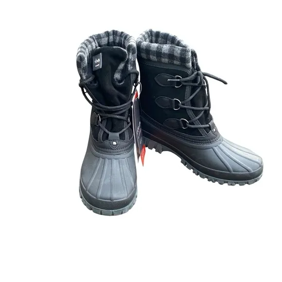 Storm by Cougar Boots Women's 10 Black Charcoal Carlisle Snow Boot NEW Winter