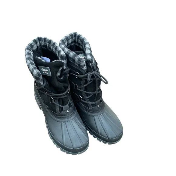 Storm by Cougar Boots Women's 10 Black Charcoal Carlisle Snow Boot NEW Winter