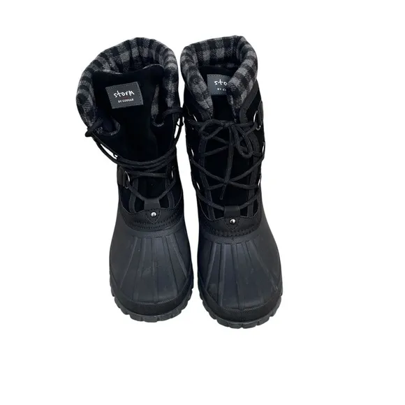 Storm by Cougar Boots Women's 10 Black Charcoal Carlisle Snow Boot NEW Winter