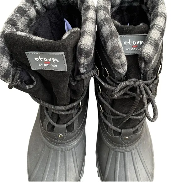 Storm by Cougar Boots Women's 10 Black Charcoal Carlisle Snow Boot NEW Winter