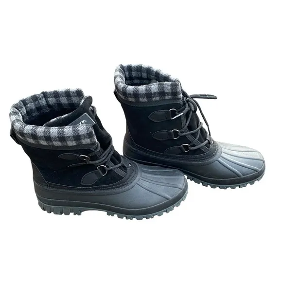 Storm by Cougar Boots Women's 10 Black Charcoal Carlisle Snow Boot NEW Winter