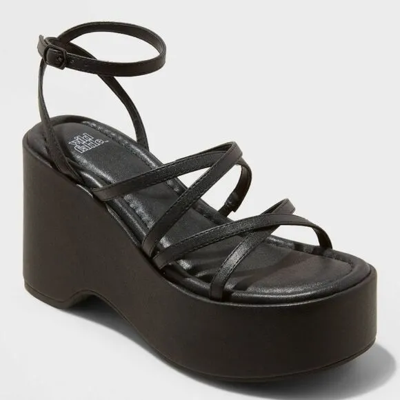 Strappy wedge sandals sz 7.5