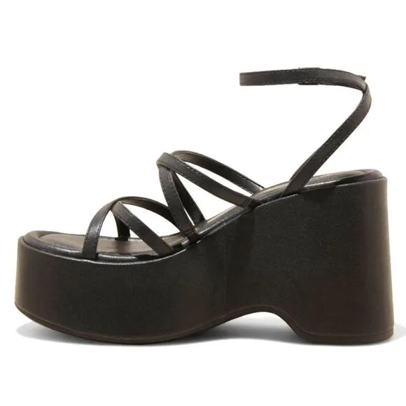 Strappy wedge sandals sz 7.5