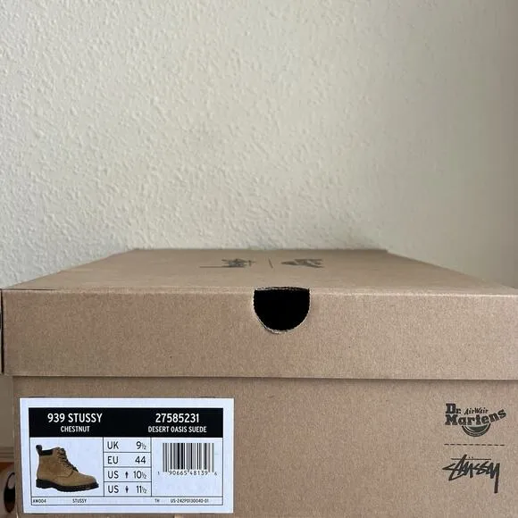 Stüssy X Dr Martens 939 Chestnut Desert Oasis Suede Boots Men’s 10.5