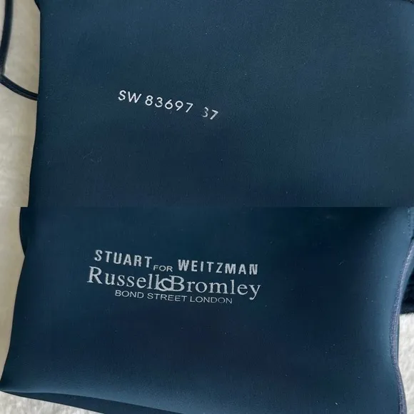 Stuart Weitzman 235 mm Stretch Velvet Navy Green Over Knee Boots EU 37 US 7