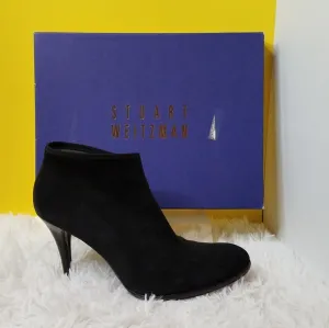 Stuart Weitzman Anklesock  Black Suede Boots