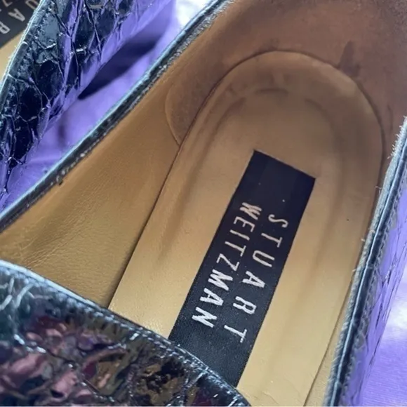 Stuart Weitzman Black‎ Leather Loafers