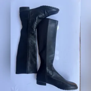 Stuart Weitzman Black Over the Knee Boots Sleek Design
