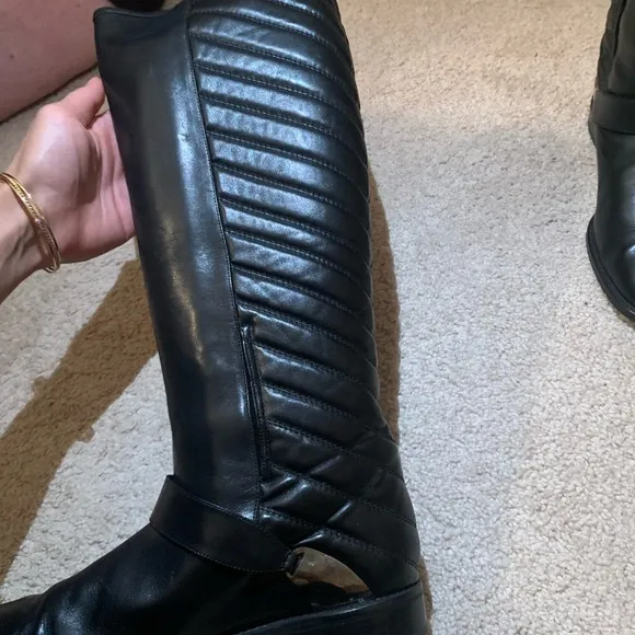 Stuart Weitzman Black Riding Boots size 9