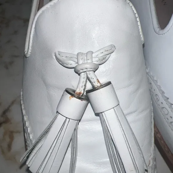 Stuart Weitzman Boything Tassle Leather Loafers size 5.5