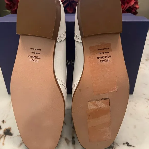 Stuart Weitzman Boything Tassle Leather Loafers size 5.5