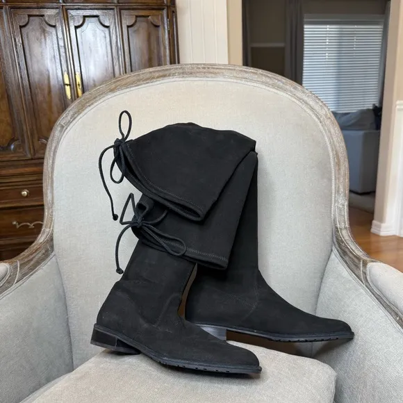 Stuart Weitzman LOWLAND | Stretch Suede/Black | Size 9M