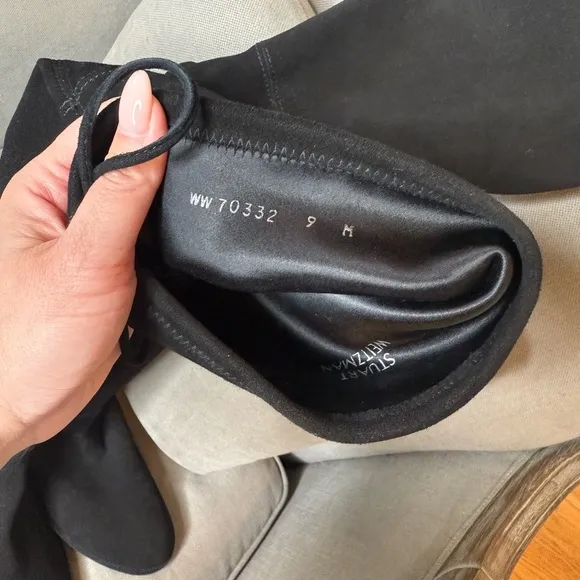 Stuart Weitzman LOWLAND | Stretch Suede/Black | Size 9M