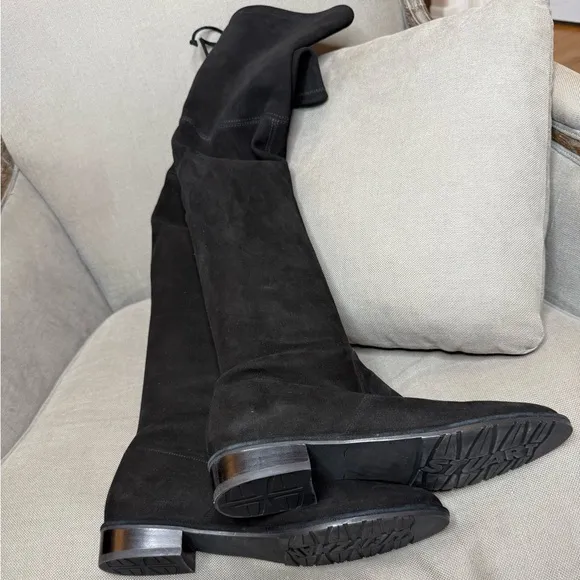 Stuart Weitzman LOWLAND | Stretch Suede/Black | Size 9M