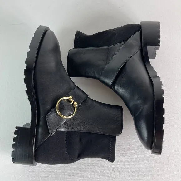 STUART WEITZMAN NWB Women’s Luxering Black Ankle Boots 6.5