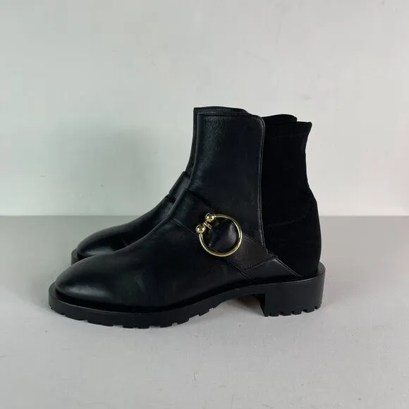 STUART WEITZMAN NWB Women’s Luxering Black Ankle Boots 6.5