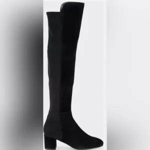 STUART Weitzman NWOB Suede Over-the-knee Black Boots Women’s Sz 5