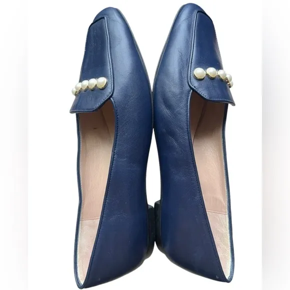 Stuart Weitzman Rosie Pearly Studded Flats Loafers size 9.5