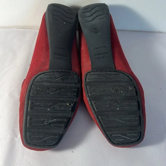 Stuart Weitzman Suede Bling Loafers