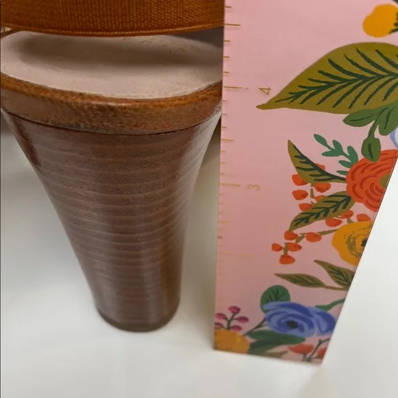 Stuart Weitzman Sunbelt Cognac Leather Dress Sandals Size 8.5