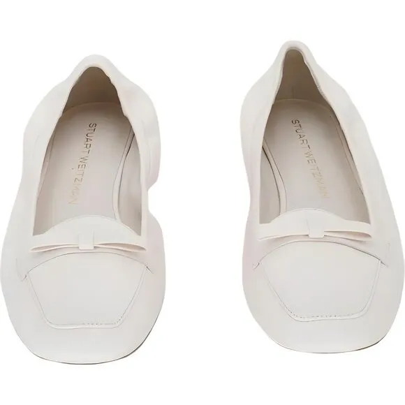 Stuart Weitzman Tully Calf Leather Women's Loafers 9.5 B - Elegant Slip-On