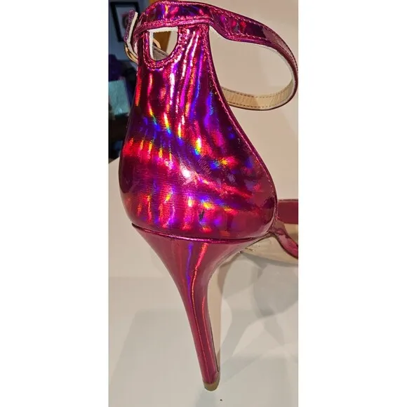 Stuart Weitzman Women's Nudistcurve 100mm Sandals Hot Pink NWOB Size 8
