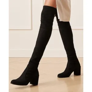Stuart Weitzman Womens Tieland Boots US 10 M EU 40.5 Black Suede NWOB