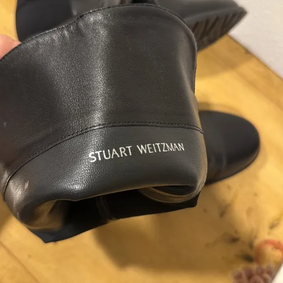 Stuart Weitzman5050 Over-The-Knee Stretch-Leather Boots