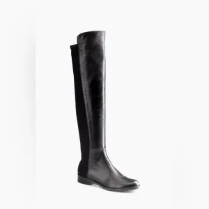 Stuart Weitzman5050 Over-The-Knee Stretch-Leather Boots