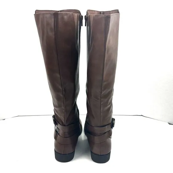 Style &amp; Co Madixe Riding Boots Size 11M Chestnut Brown Womens