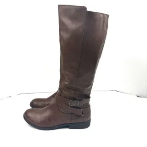 Style &amp; Co Madixe Riding Boots Size 11M Chestnut Brown Womens