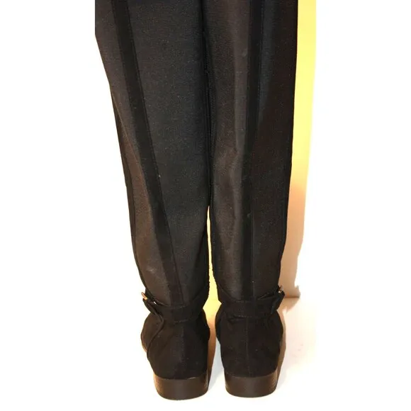 Style &amp; Co. Women's Kimball Suede Tall Stretch-Calf Riding Boots Shoes sz 9.5M