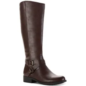 Style &amp; Co Womens Marliee Riding Boots,Cognac,6 M