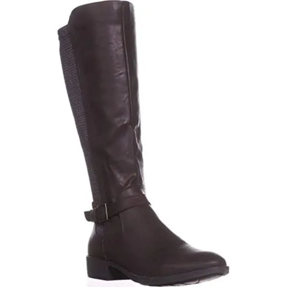 Style &amp; Co. Womens Luciaa Almond Toe Knee High Fashion, Chocolate, Size 5.5