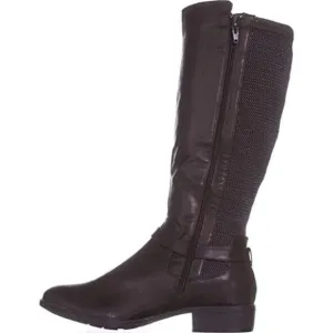 Style &amp; Co. Womens Luciaa Almond Toe Knee High Fashion, Chocolate, Size 5.5